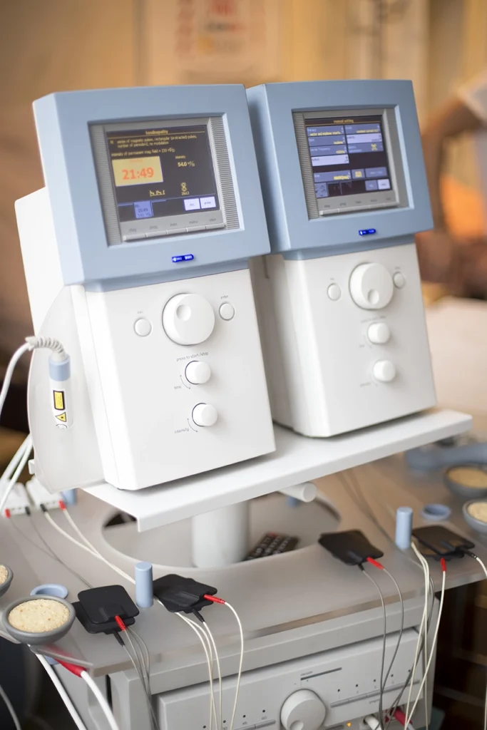 A selection of medical equipment used for physical therapy and rehabilitation treatments, offered by Accord Medical Supplies in Minneapolis, Minnesota.